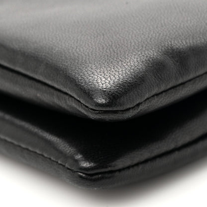 Saint Laurent Lambskin Large Calypso Bi-Fold Wallet Black 8 of 9