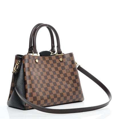 Louis Vuitton Damier Ebene Cuir Taurillon Brittany Black 3 of 5
