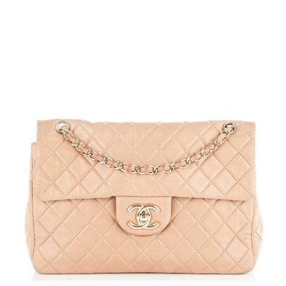 Chanel Lambskin Quilted Maxi Single Flap Beige 1 of 7