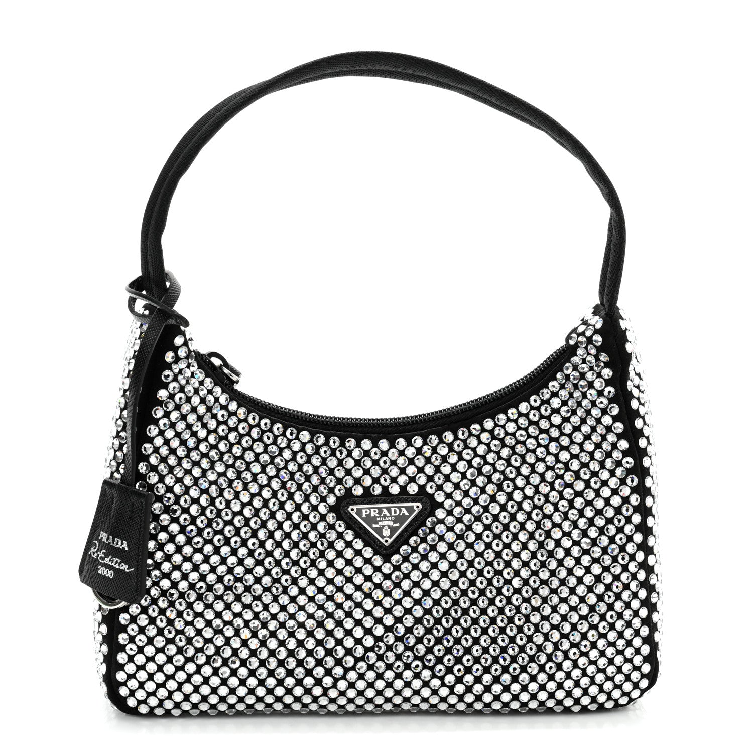 Prada Satin Crystal Mini Re-Edition 2000 Bag Cristal 1 of 10