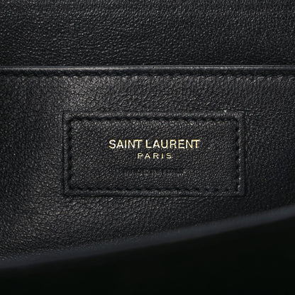 Saint Laurent Smooth Calfskin Medium Domino Shoulder Bag Black 6 of 8