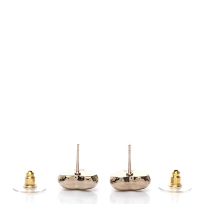 Chanel CC Heart Earrings Gold 3 of 4