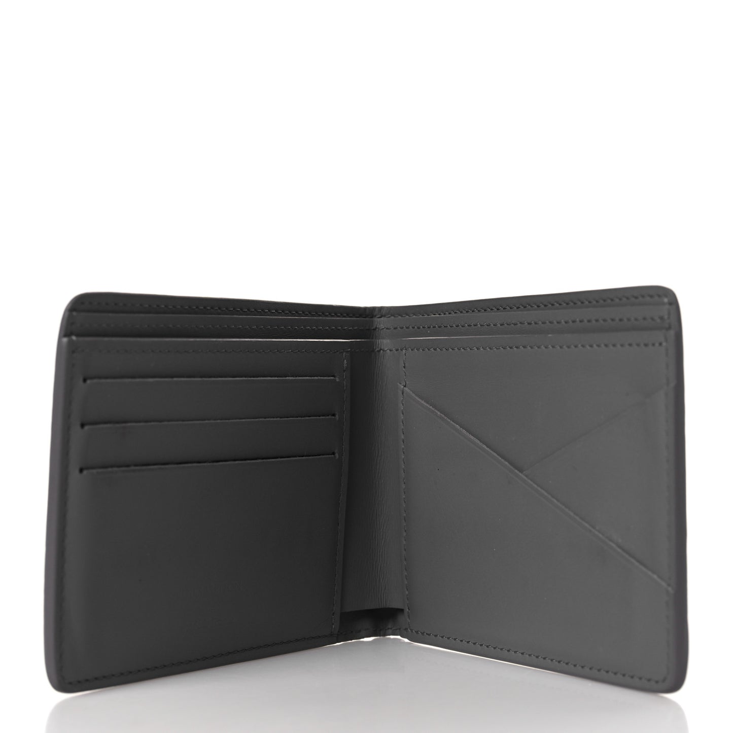 Calfskin Monogram Shadow Multiple Wallet Anthracite Gray