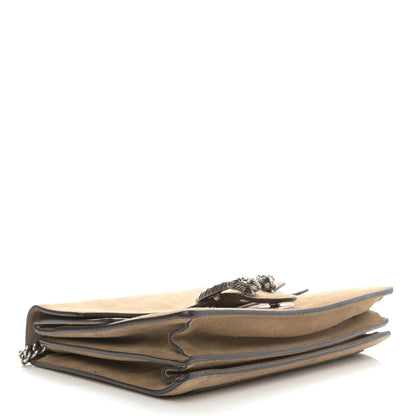 Gucci Suede Medium Dionysus Shoulder Bag Taupe 4 of 16