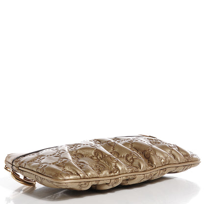 Gucci Guccissima New Britt Wristlet Gold 4 of 7