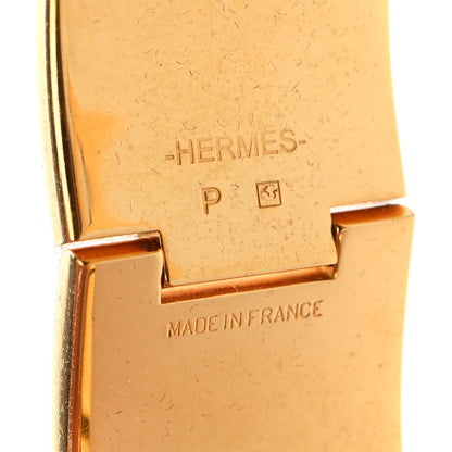 Hermes Enamel Wide Clic Clac H Bracelet PM Rose Poudre 4 of 7