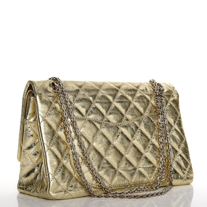Chanel Metallic Aged Calfskin Quilted 2.55 Reissue 227 Flap Gold 3 of 9