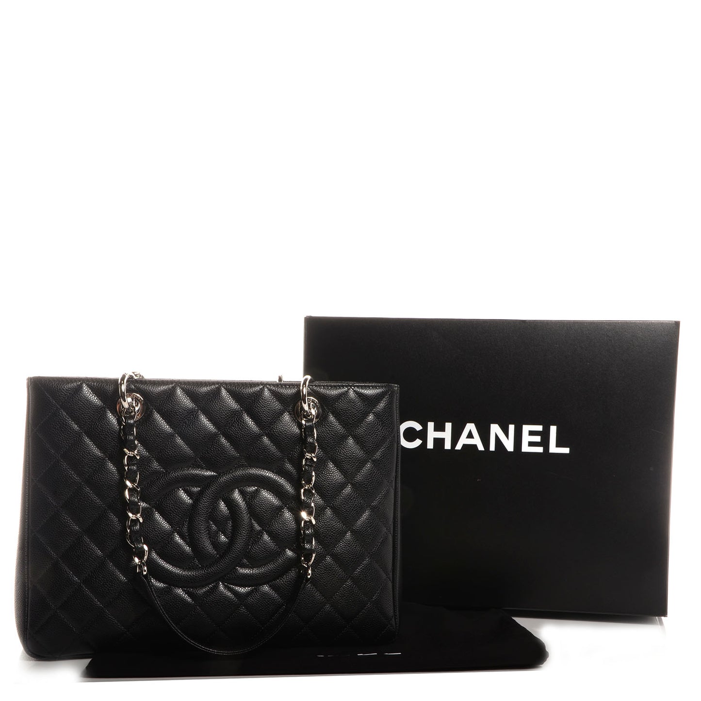 Caviar Grand Shopping Tote GST Black