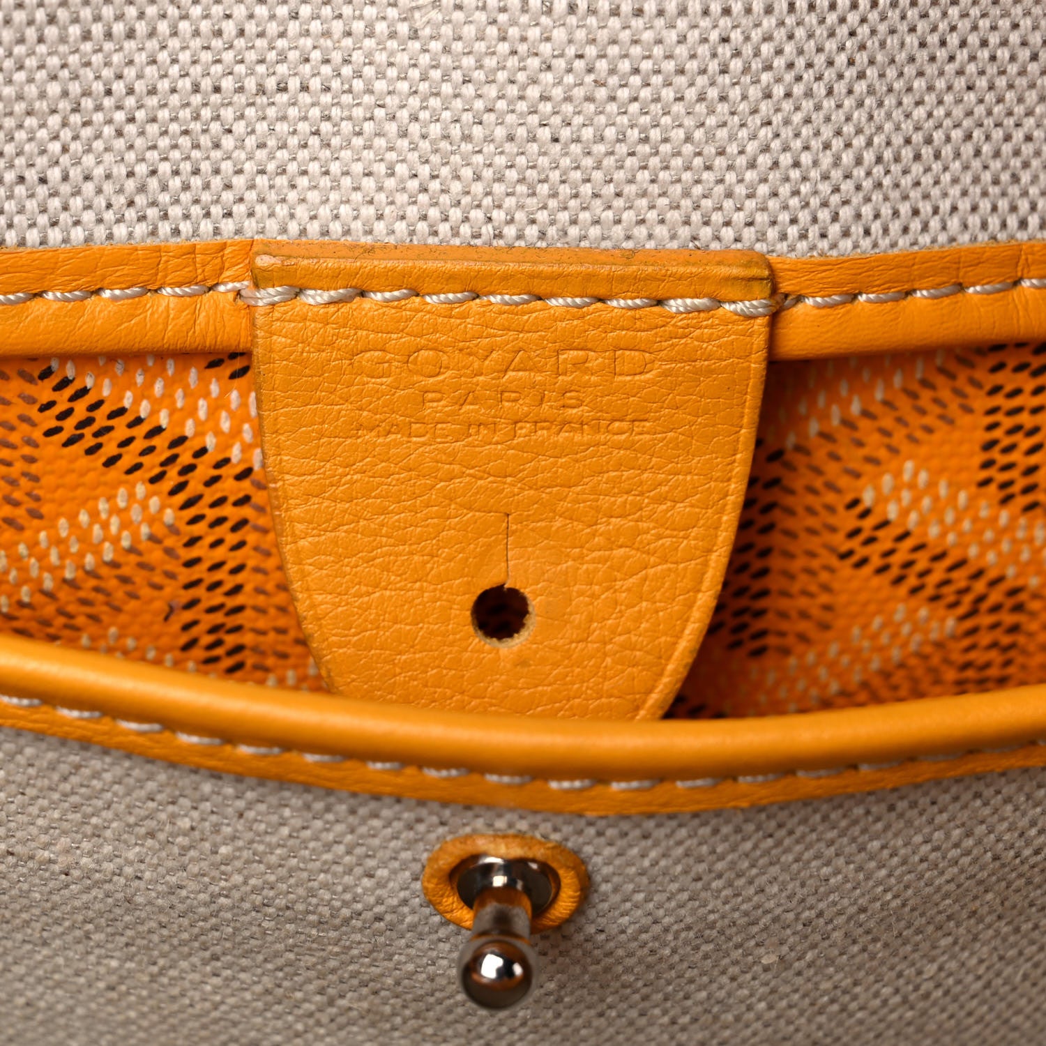 Goyard Goyardine Artois PM Yellow 7 of 21