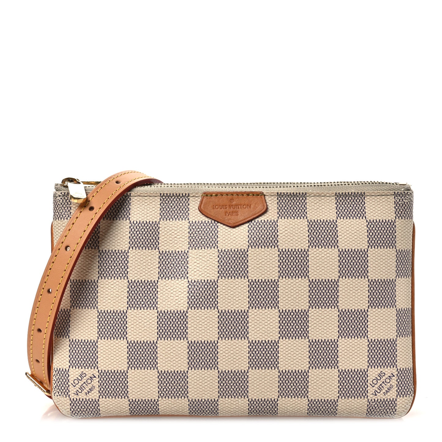Damier Azur Double Zip Pochette