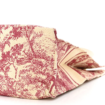 Christian Dior CHRISTIAN DIOR Straw Dioriviera Tote Red 8 of 9