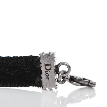 Christian Dior Velvet Crystal J’Adior Choker Necklace Black 4 of 7