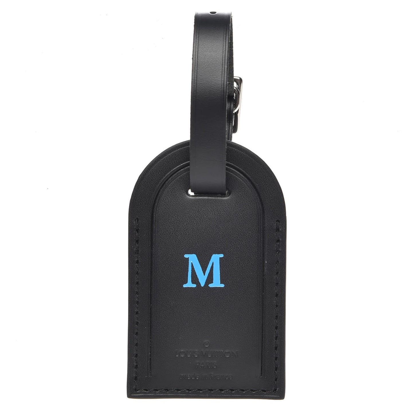 Calfskin Luggage Tag Black