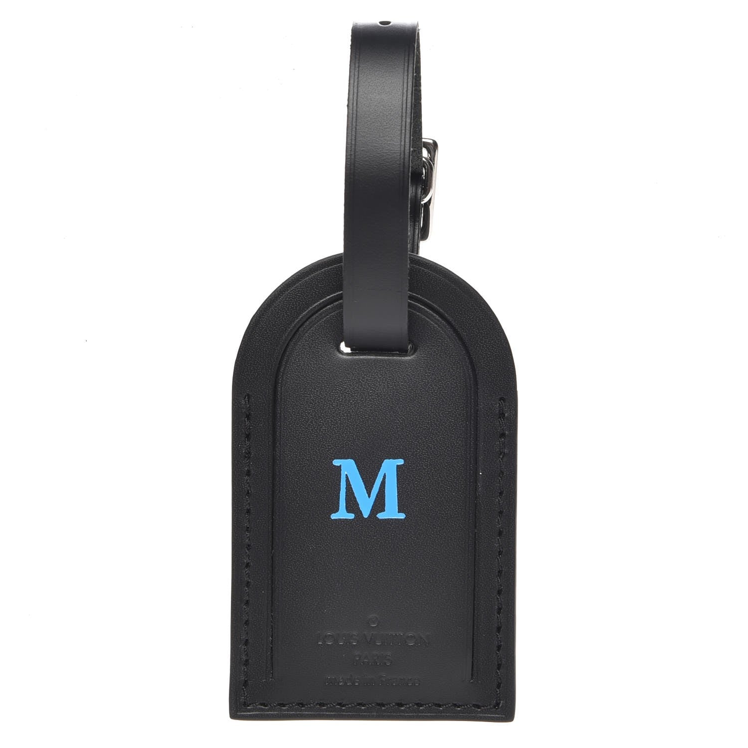 Louis Vuitton Calfskin Luggage Tag Black 1 of 3