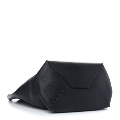 Celine Soft Grained Calfskin Medium Belt Cabas Phantom Black 4 of 10