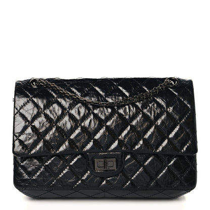 Chanel Glazed Calfskin Quilted 2.55 Reissue 226 Flap So Black 1 of 11