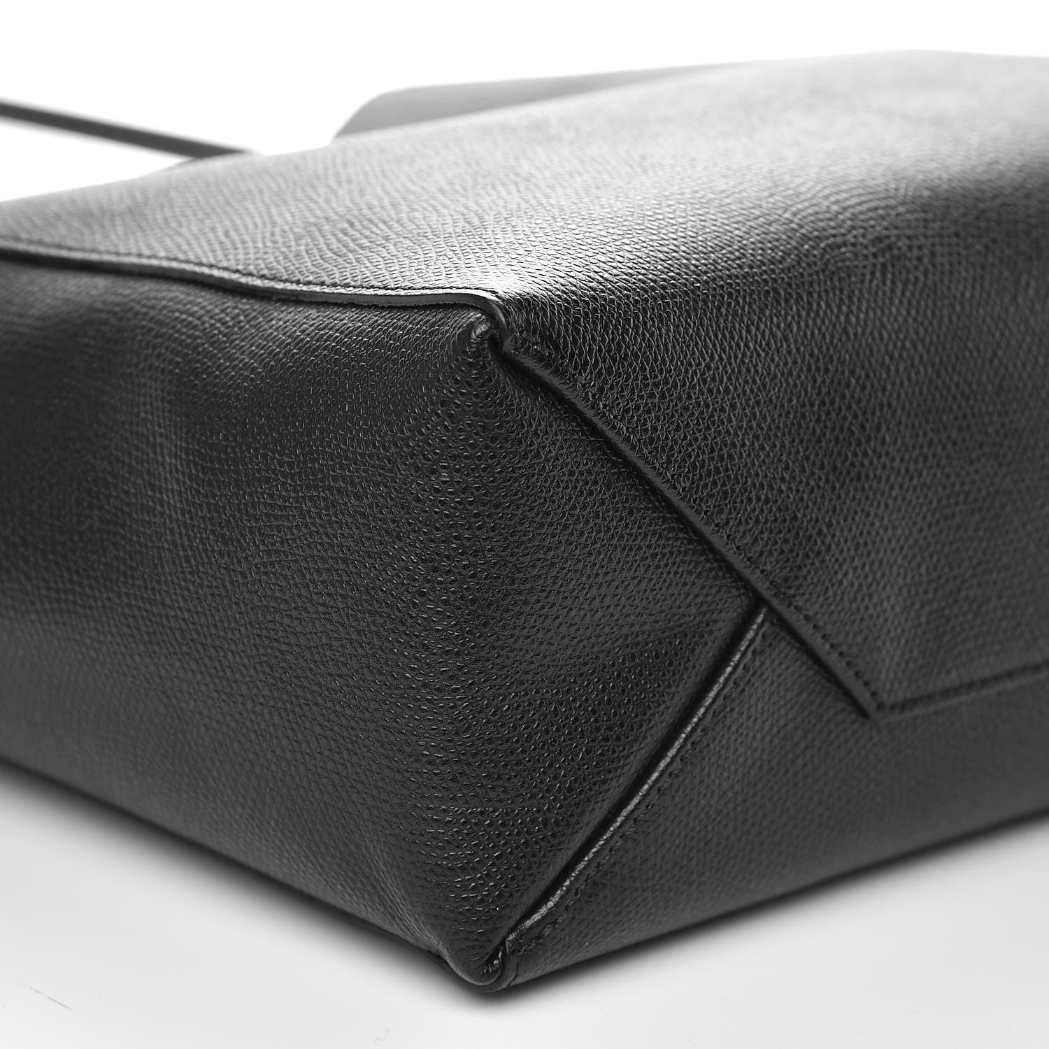Celine Grained Calfskin Small Vertical Cabas Black 8 of 9
