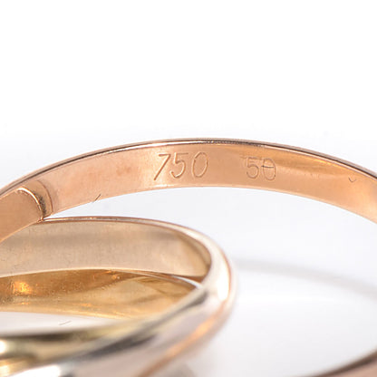 Cartier 18K Pink Yellow White Gold Les Must De Trinity Ring 50 5.25 5 of 7