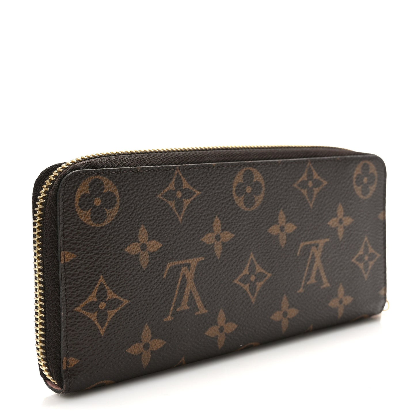 Monogram Clemence Wallet Rose Ballerine