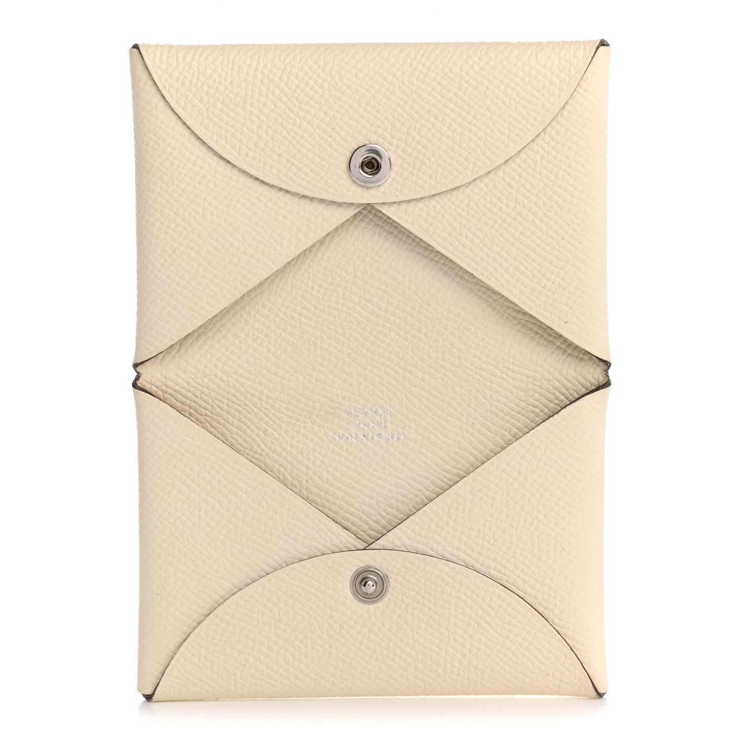 Hermes Epsom Calvi Card Case  Nata 5 of 12