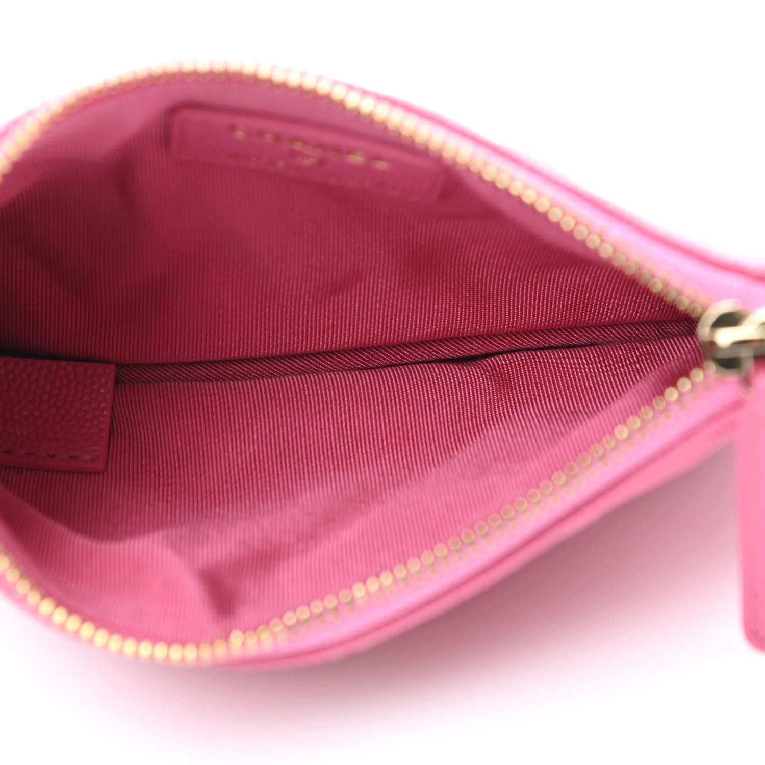 Chanel Caviar Quilted Small Cosmetic Case Pink 4 of 4