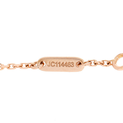 Van Cleef & Arpels 18K Rose Gold Carnelian Sweet Alhambra Bracelet 3 of 5