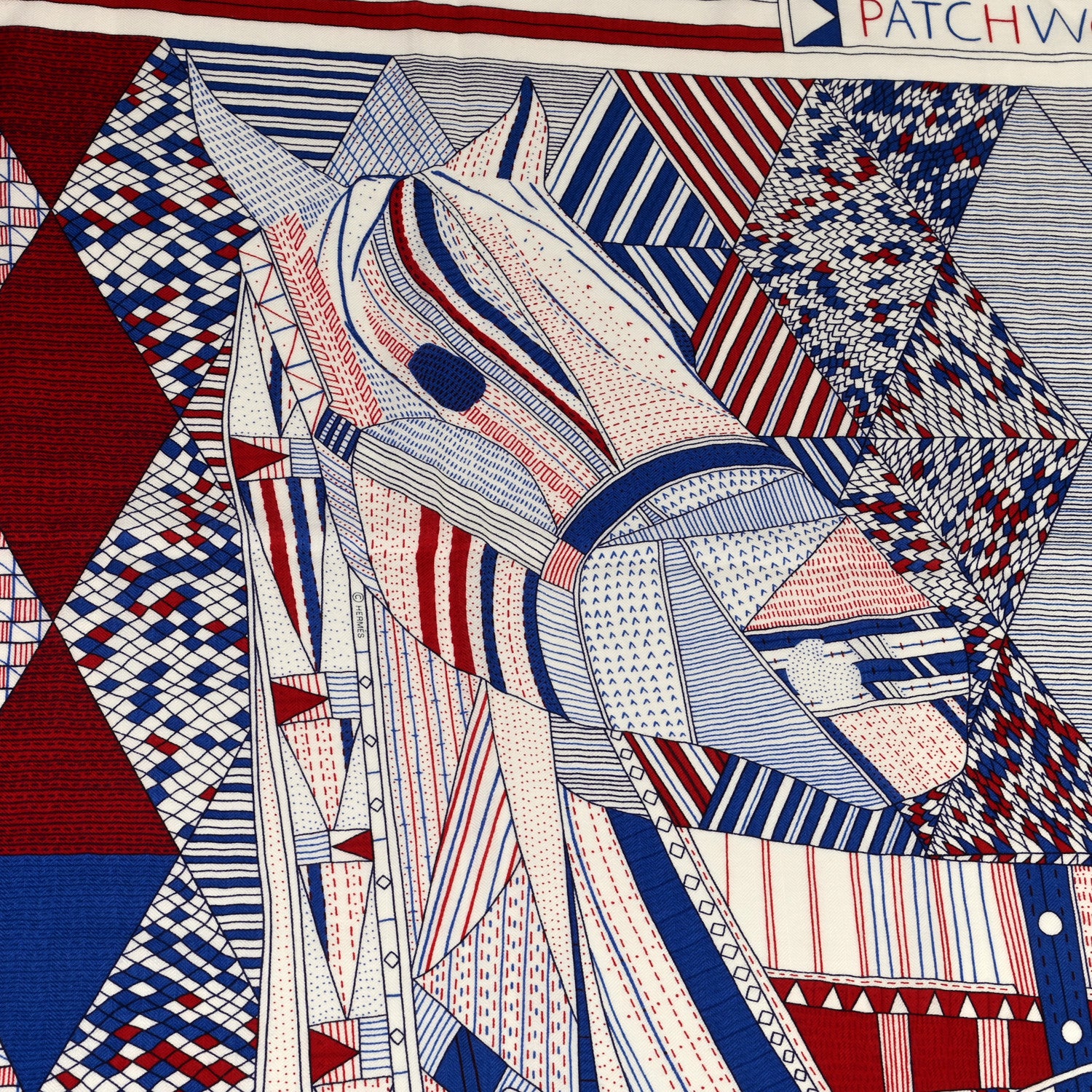 Hermes Cashmere Silk Patchwork Horse Shawl 140 868467 – FASHIONPHILE