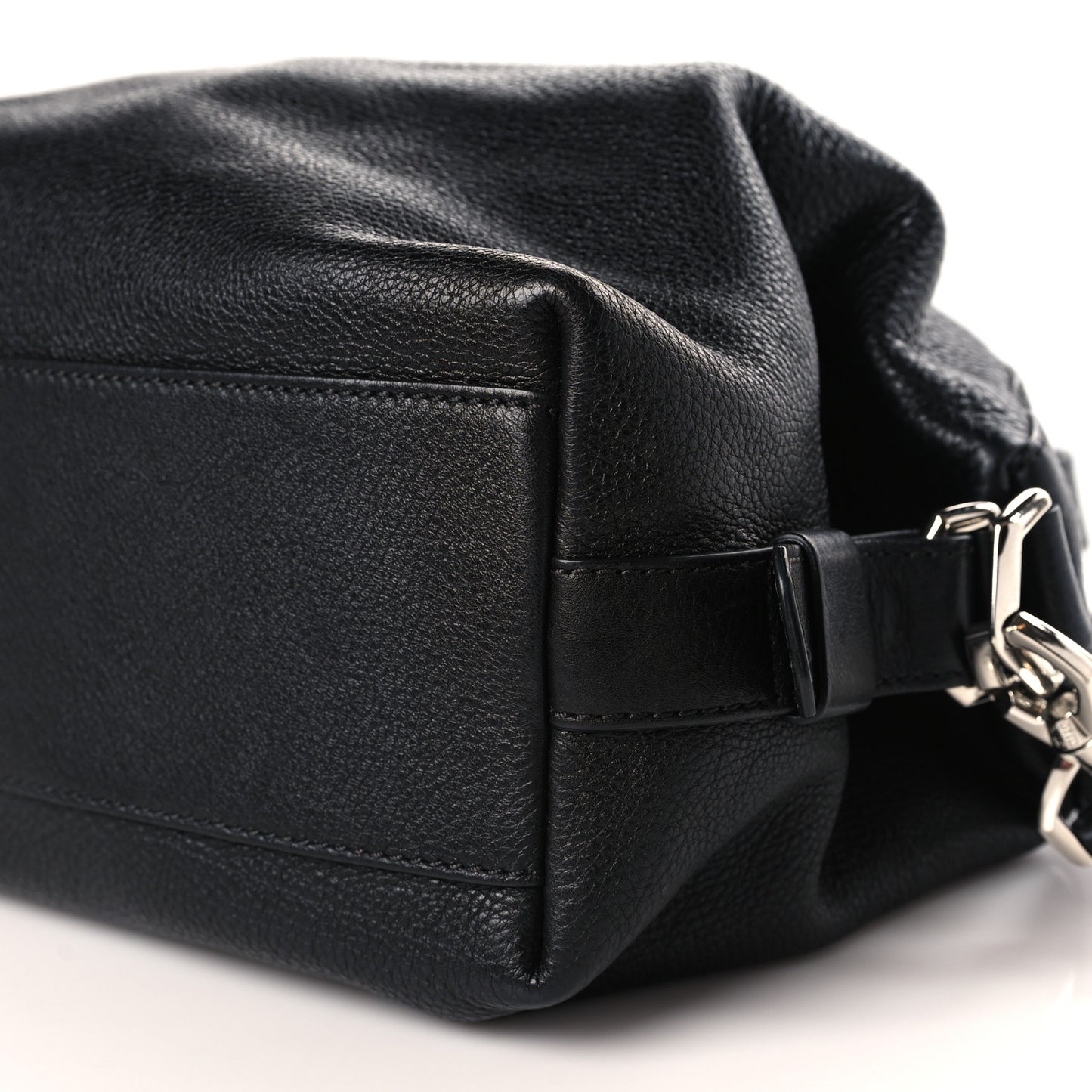 Pebbled Calfskin Small Nightingale Black