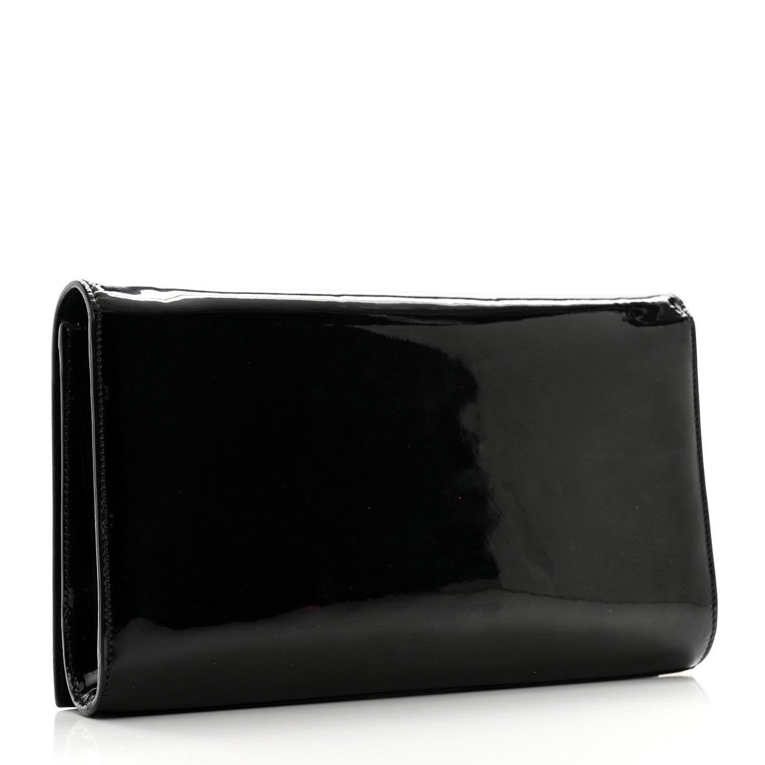 Saint Laurent Patent Monogram Large Belle De Jour Clutch Black 3 of 12