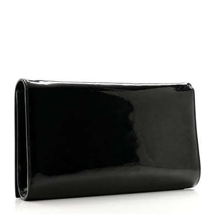 Saint Laurent Patent Monogram Large Belle De Jour Clutch Black 3 of 12