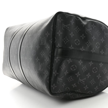 Louis Vuitton Monogram Eclipse Keepall Bandouliere 55 9 of 16