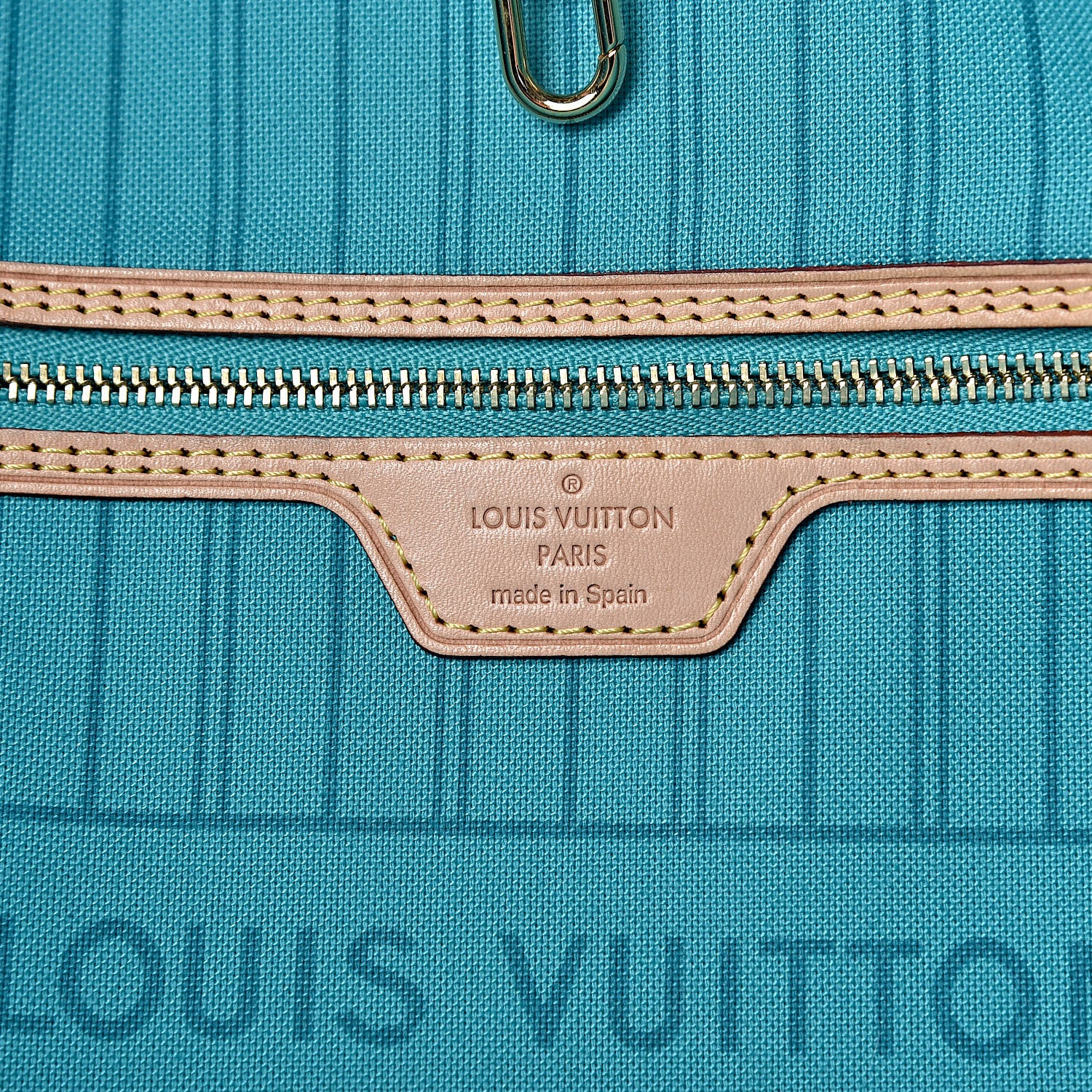 Louis Vuitton Monogram V Neverfull MM Turquoise 6 of 12
