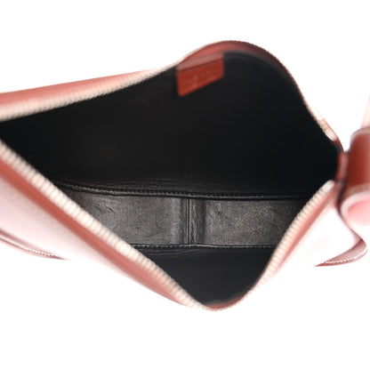 The Row Smooth Calfskin Half Moon Shoulder Bag Cherry Wood 5 of 9