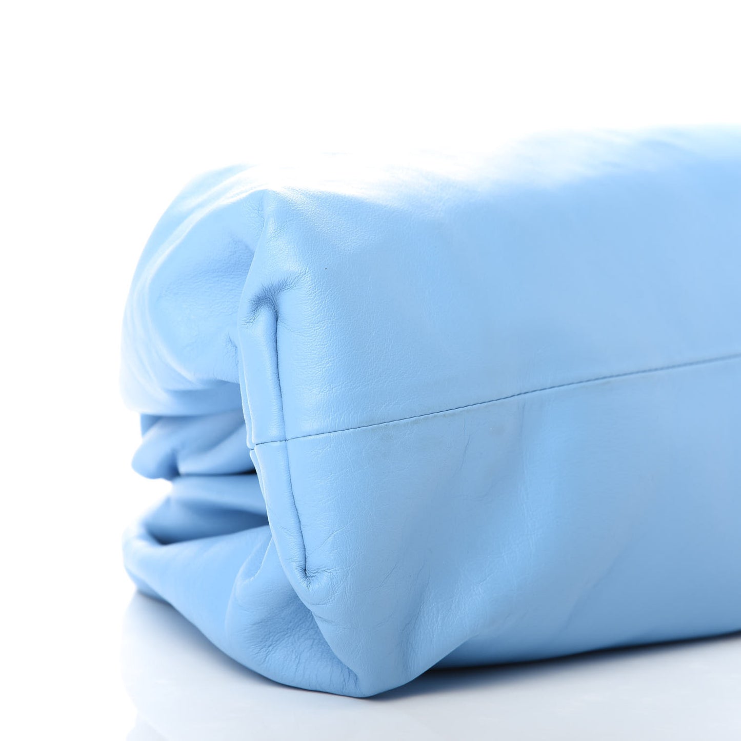 Smooth Butter Calf The Pouch Oversized Clutch Sky Blue