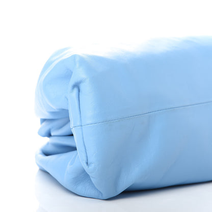 Bottega Veneta Smooth Butter Calf The Pouch Oversized Clutch Sky Blue 6 of 9