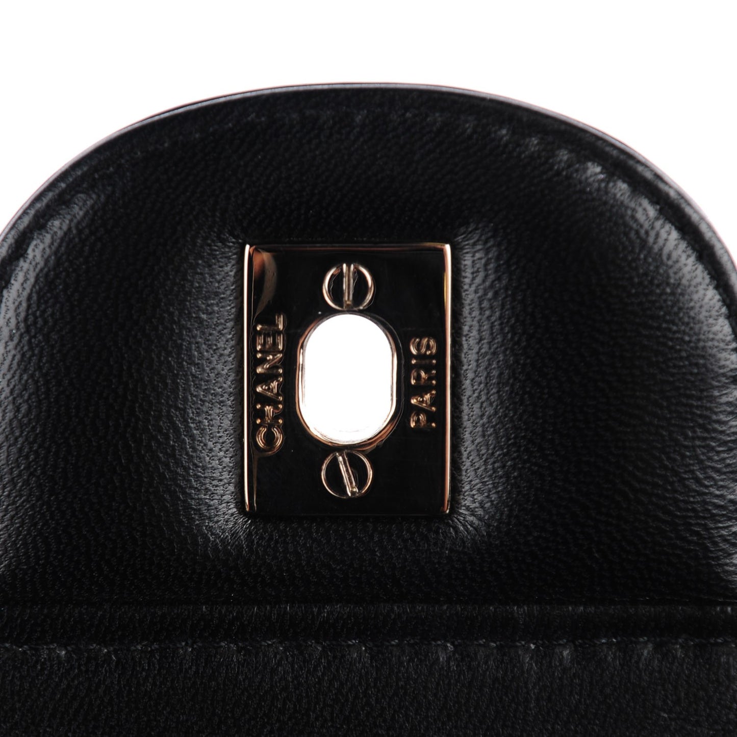 Distressed Patent Quilted Jumbo Single Flap Black