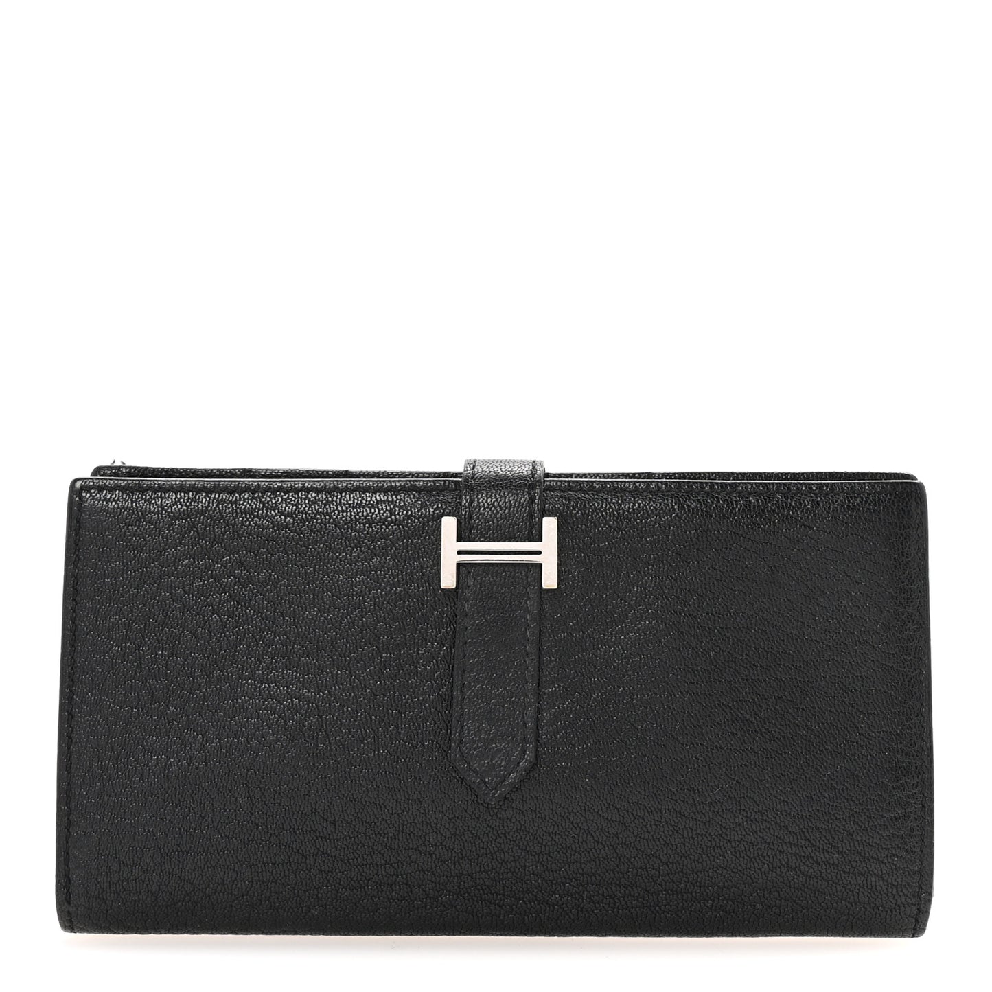 Chevre Mysore Bearn Gusset Wallet Black