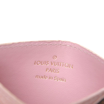 Louis Vuitton Damier Ebene Caissa Card Holder Rose Ballerine 6 of 7