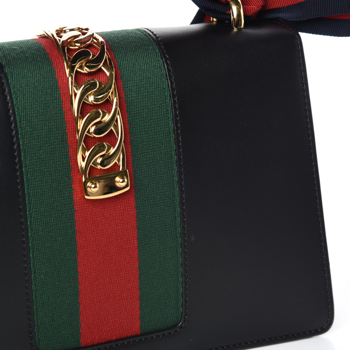 Calfskin Small Sylvie Shoulder Bag Black