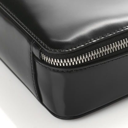 Prada Spazzolato Medium Brique Crossbody Bag Black 8 of 8