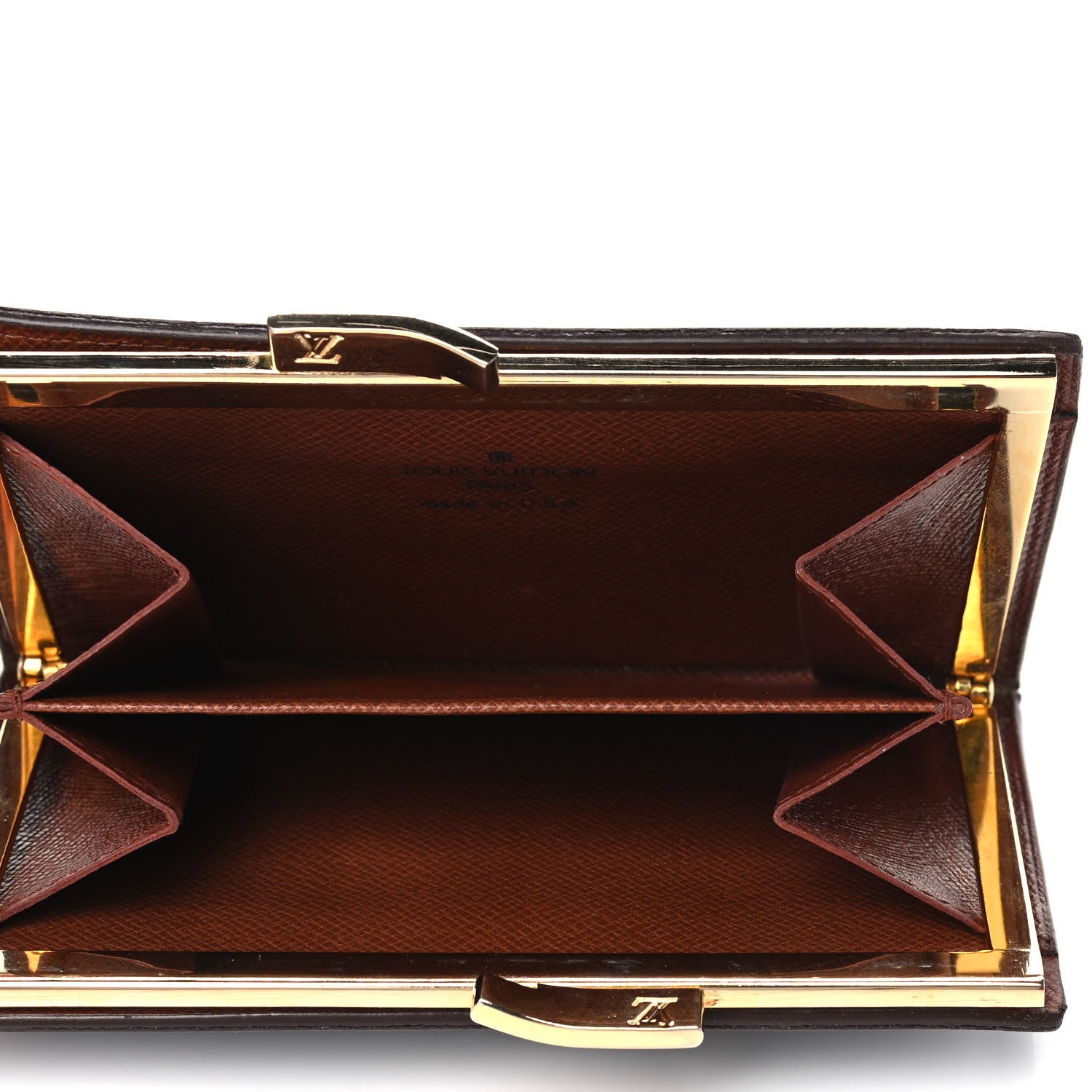 Louis Vuitton Monogram French Kiss Lock Coin Purse 4 of 8