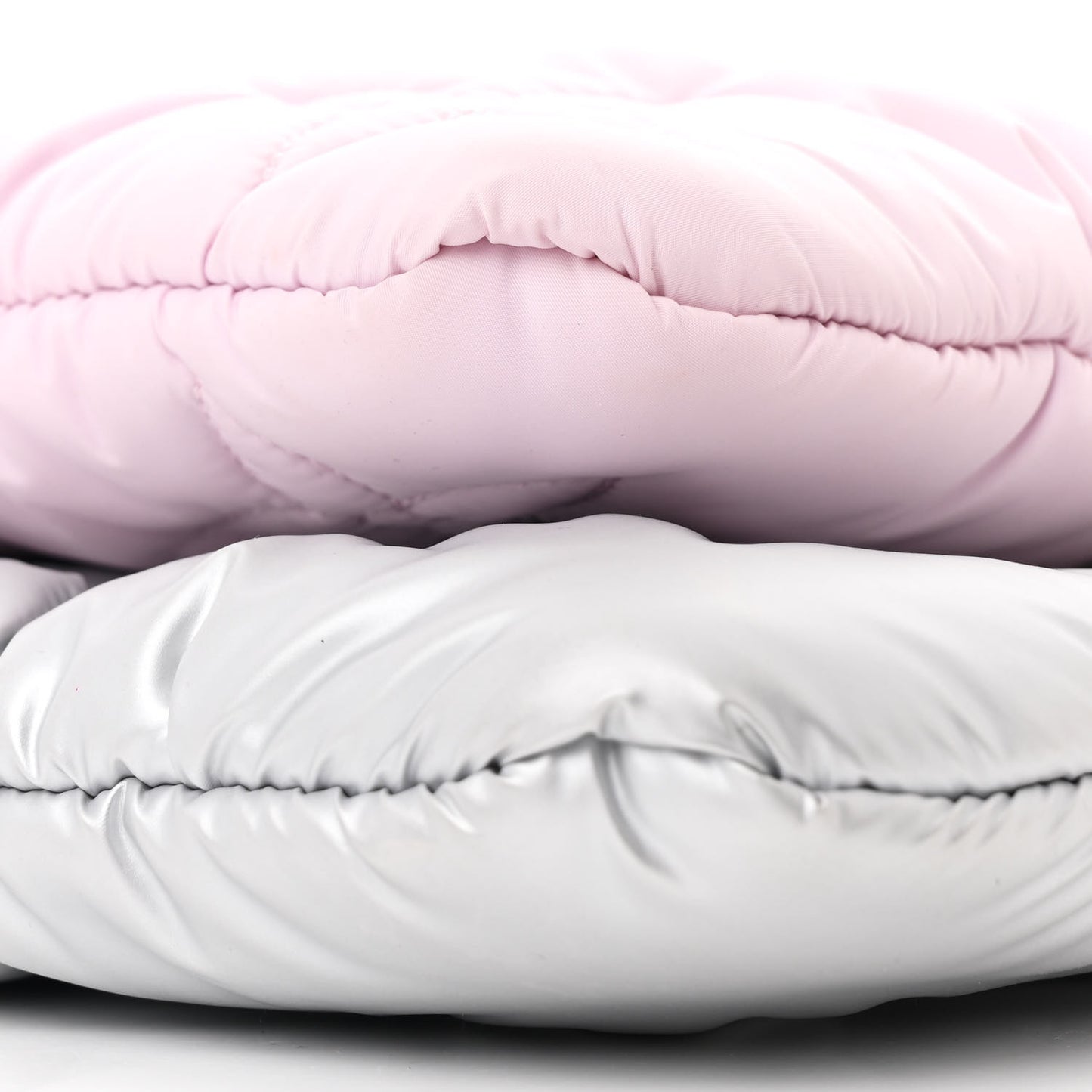 Econyl Monogram Pillow Maxi Multi Pochette Accessories Silver Pale Pink