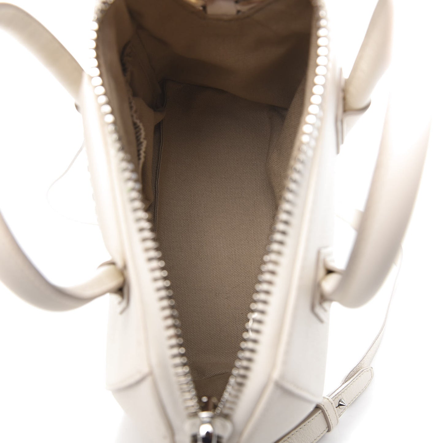 Sugar Goatskin Mini Antigona Beige Buff