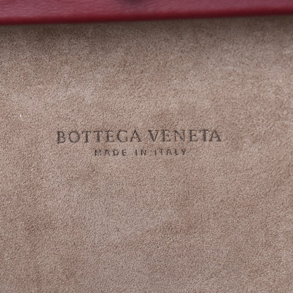 Bottega Veneta Nappa Intrecciato Chain Knot Clutch Bordeaux 5 of 9