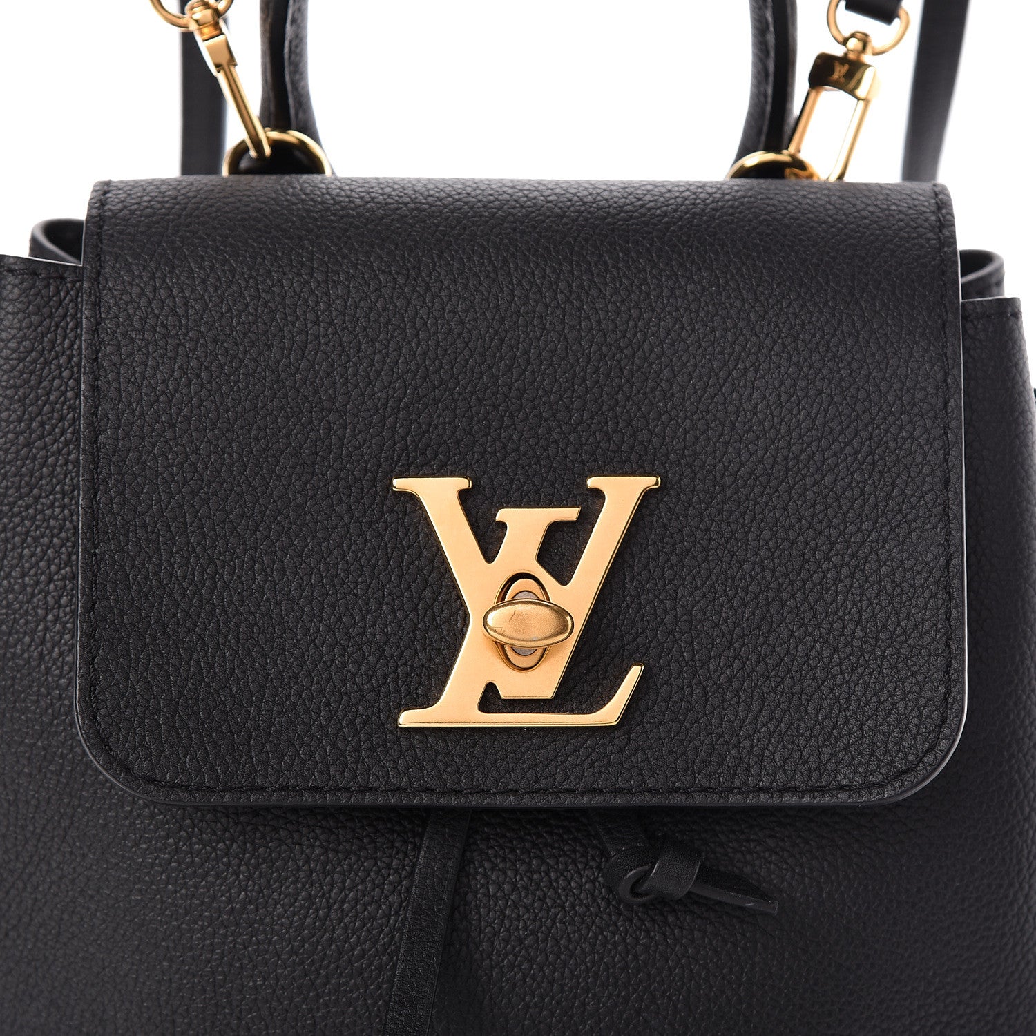 Louis Vuitton Calfskin Lockme Mini Backpack Black 7 of 10