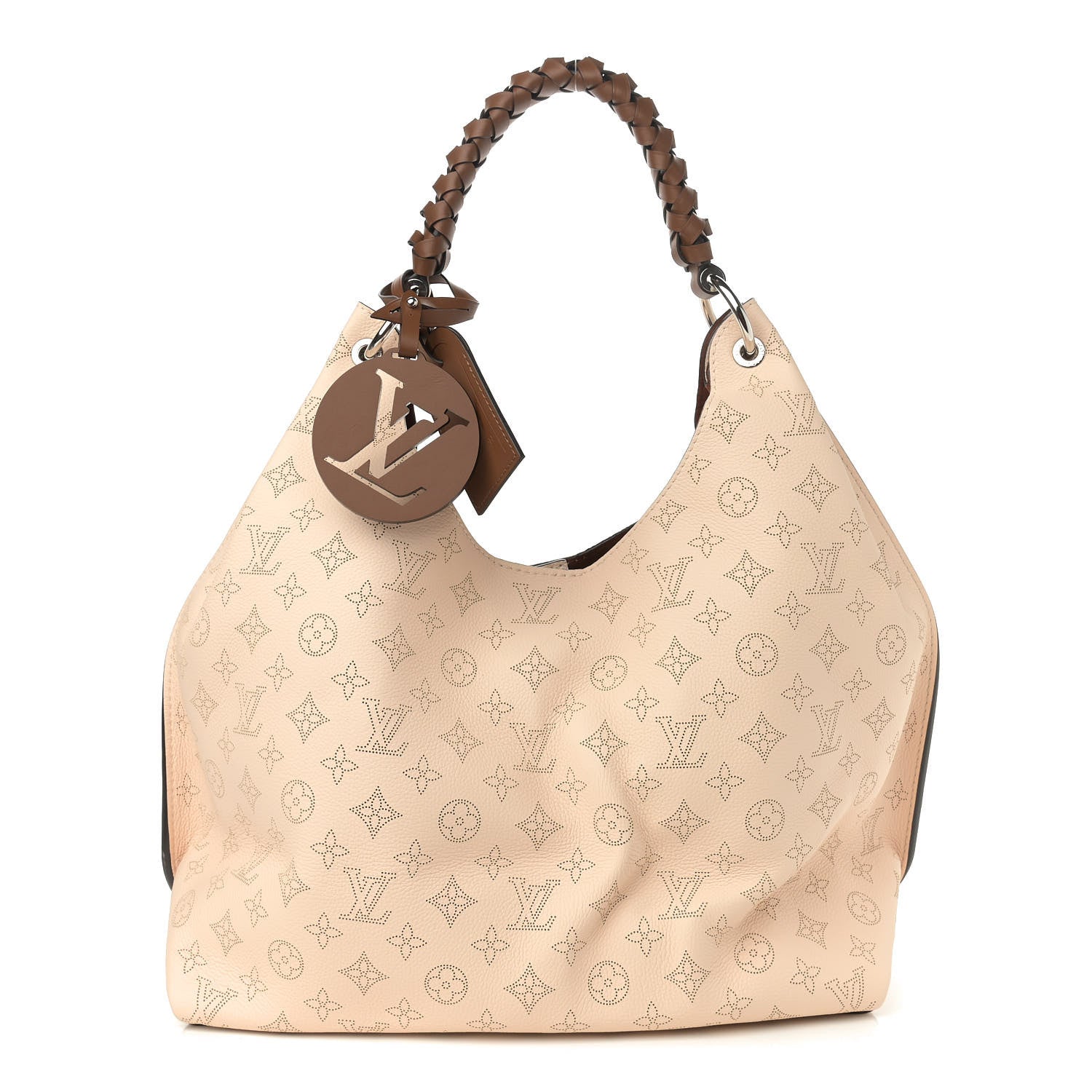 Louis Vuitton Mahina Carmel Hobo Creme 1 of 9