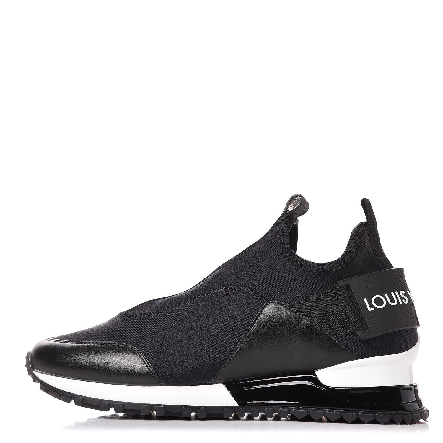 Louis Vuitton Calfskin Fabric Run Away Sneakers 35 Black 1 of 7