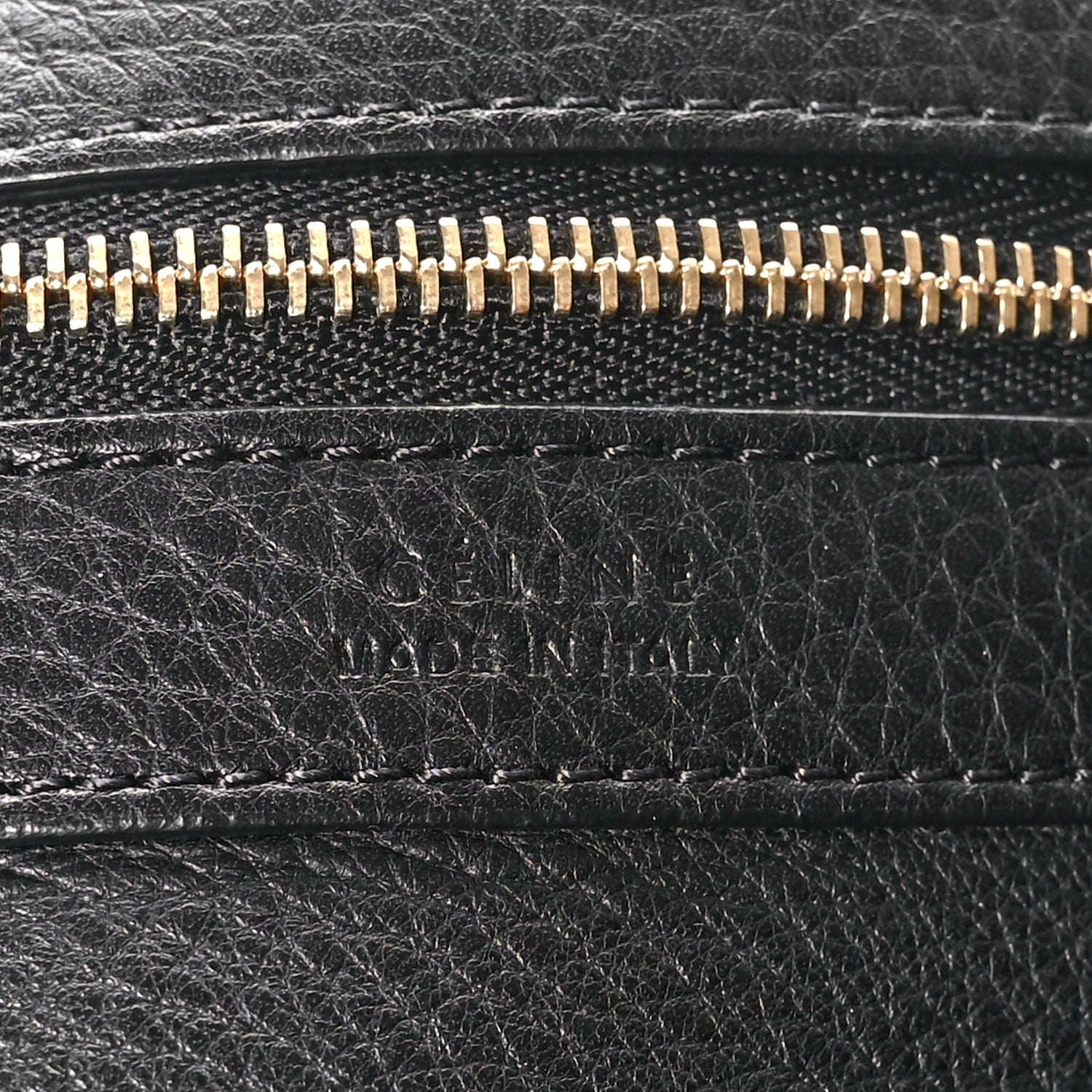 Celine Soft Grained Calfskin Small Belt Cabas Phantom Black 6 of 12