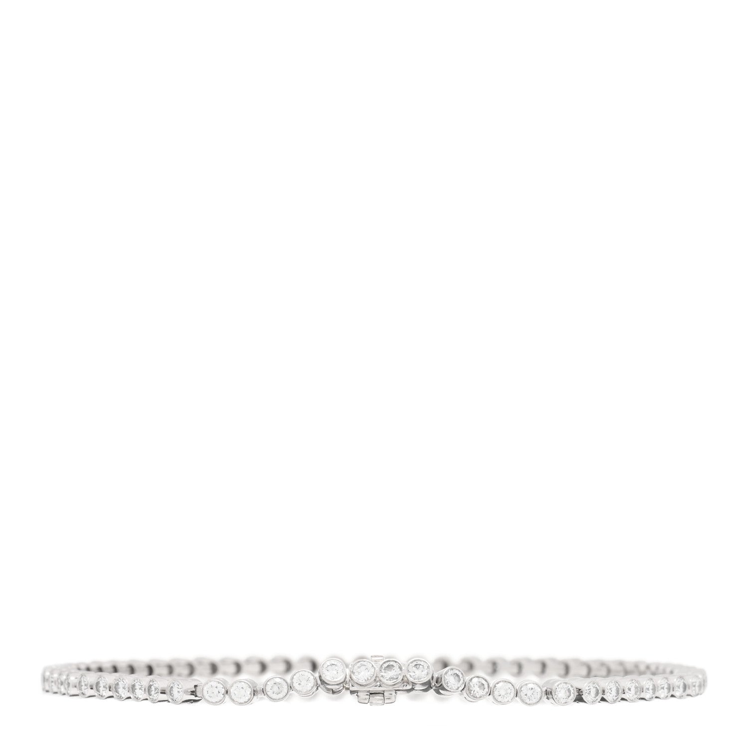 Tiffany Platinum Diamond Jazz Tennis Bracelet 2 of 4