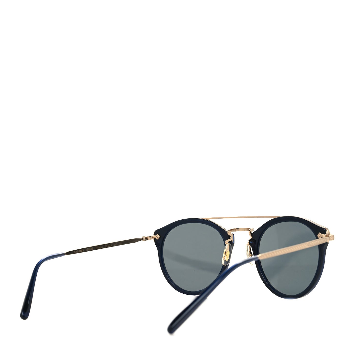 Acetate Remick Round Sunglasses Black